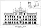 Deaf and Dumb Asylum, Margate: Accepted Design, Front Elevation 1873 | Margate History